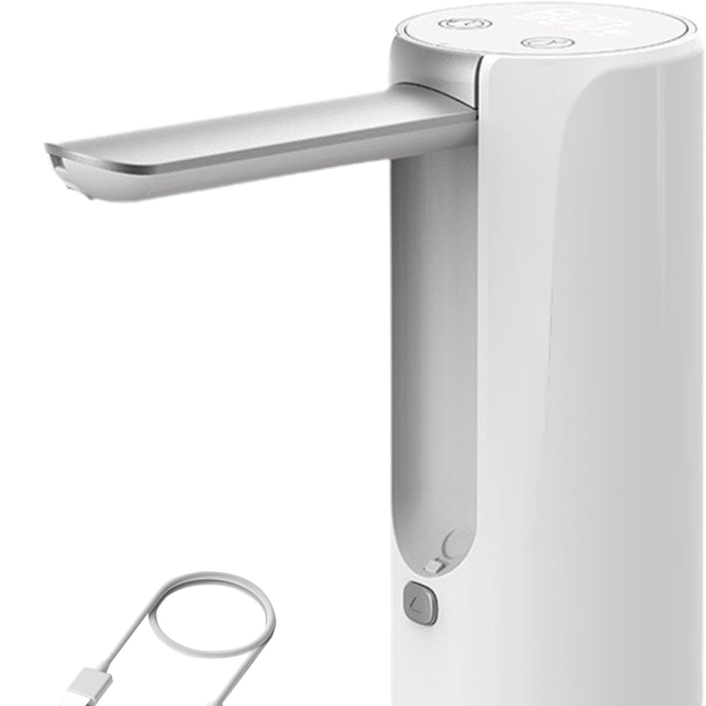 Water Dispenser for 2-5 Gallon Bottle, LED Display Touch Button 3 Quantitative Drinking Water Pump,Type C Charging Water Pump